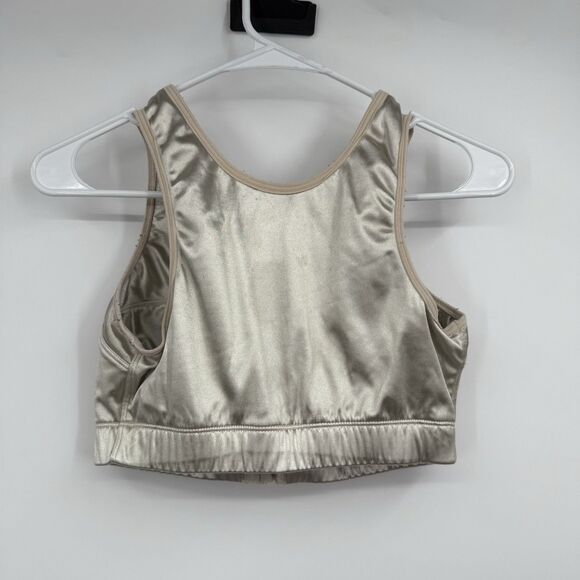 ENell Bra High Impact Sports Bra Front Closure 36DDD 38C 38D 40C Beige Workout - Picture 4 of 9